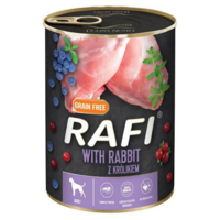 Rafi Dog Adult - králik, brusnice a čučoriedky 800g